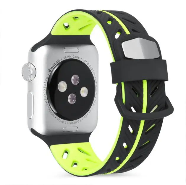 Durable strap for apple watch 42mm 38mm 40mm 44mm Rubber sport band for iwatch 4 3 2 1
Durable strap for apple watch 42mm 38mm 40mm 44mm Rubber sport band for iwatch 4 3 2 1
