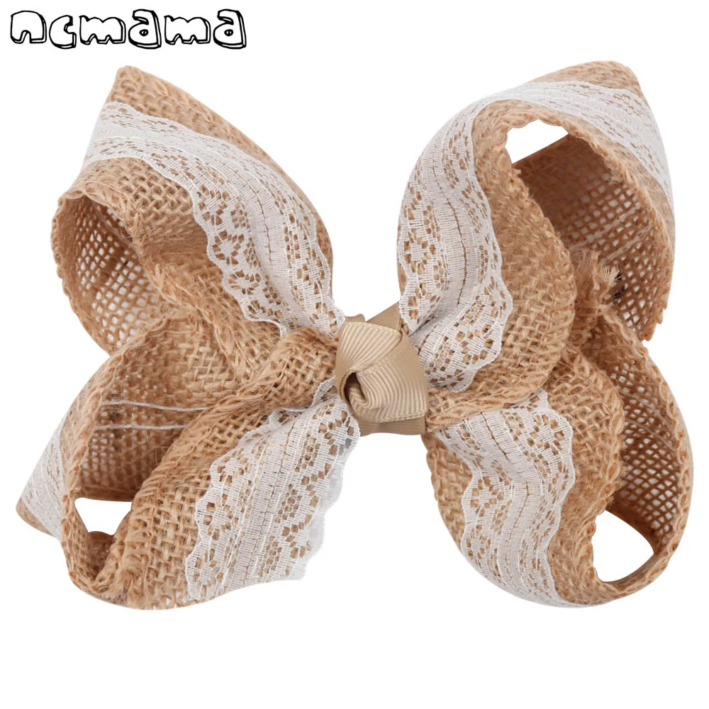 5.5 Inch Kids Lace Linen Hair Bows Knotted Solid Hemp Hair Clips For Teens Girls Boutique Headwear Hair Accessories
5.5 Inch Kids Lace Linen Hair Bows Knotted Solid Hemp Hair Clips For Teens Girls Boutique Headwear Hair Accessories