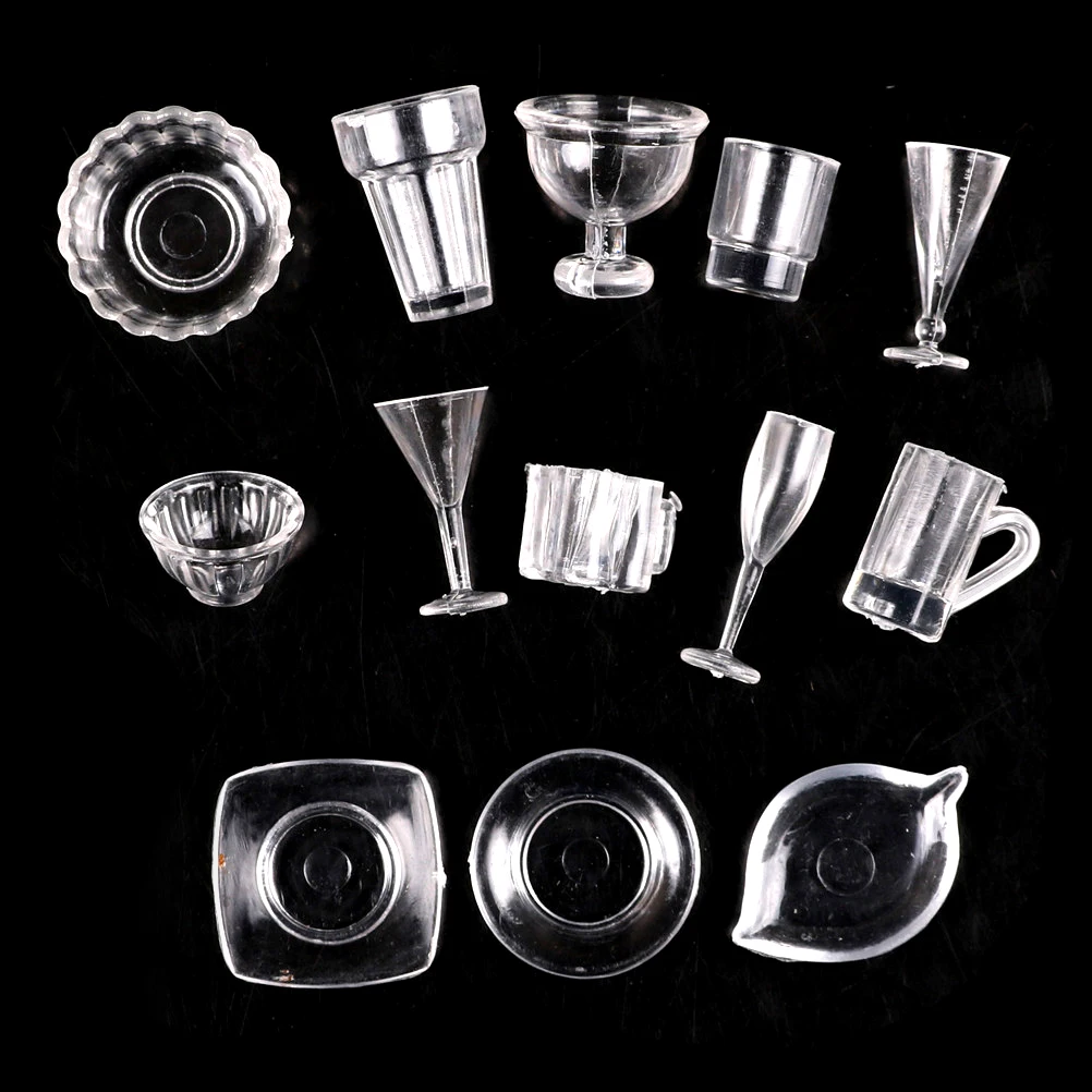 13pcs/lot 1:12 Scale Plate Cup Dish Bowl Tableware Set Dollhouse Miniature Toy Doll Food Kitchen Living Room Accessories
13pcs/lot 1:12 Scale Plate Cup Dish Bowl Tableware Set Dollhouse Miniature Toy Doll Food Kitchen Living Room Accessories