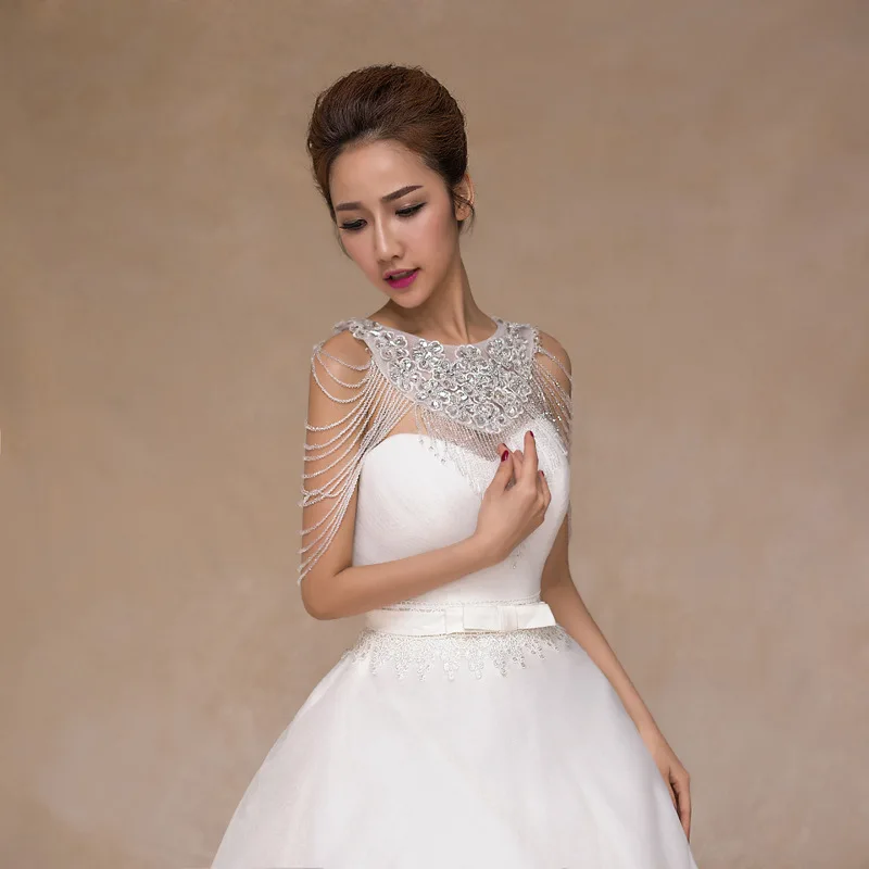 Chic White Wedding Bolero Beaded Crystals Wedding Wrap Wedding Accessories Bling Evening Dress Bolero Bride Shawl
Chic White Wedding Bolero Beaded Crystals Wedding Wrap Wedding Accessories Bling Evening Dress Bolero Bride Shawl