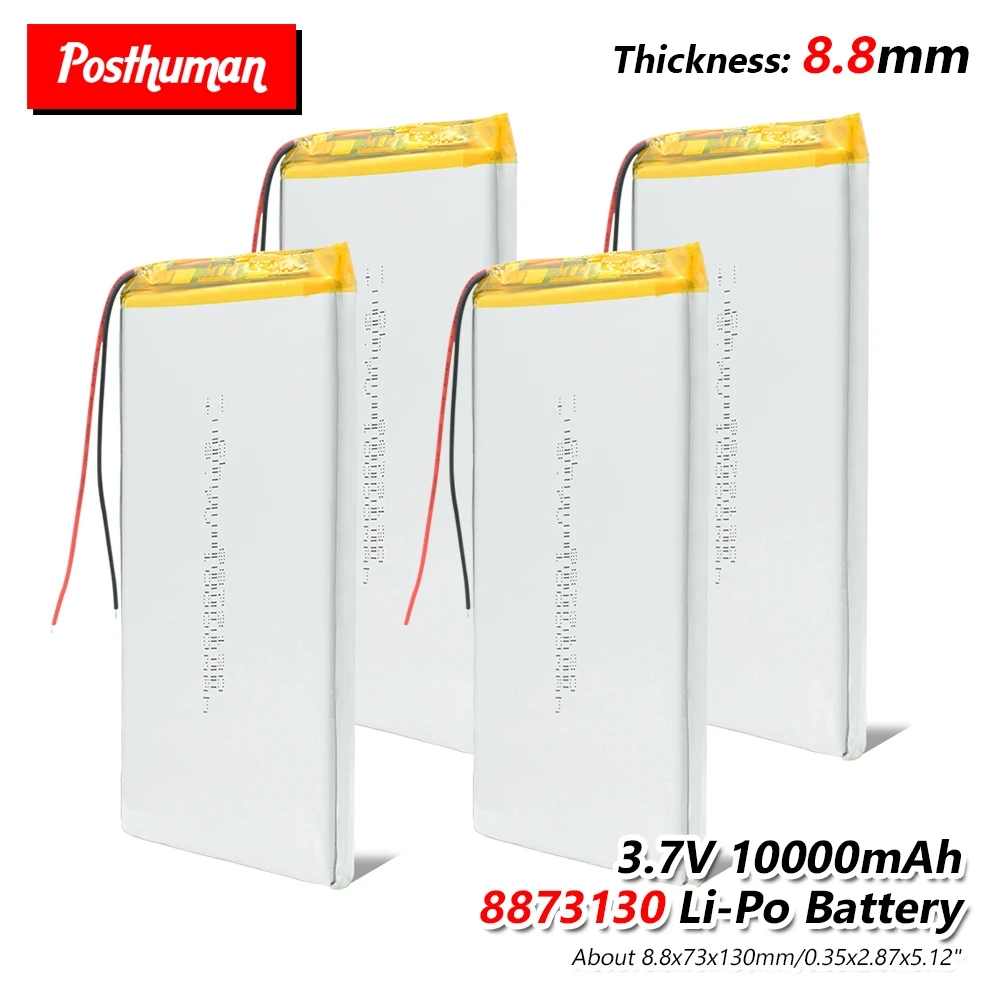 3.7V 10000mAh Lipo Lithium Battery 8873130 With PCB Li-polymer Battery Replacement For Tablet DVD Medical Device
3.7V 10000mAh Lipo Lithium Battery 8873130 With PCB Li-polymer Battery Replacement For Tablet DVD Medical Device