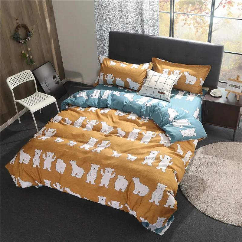 Cartoon Bear Bedding Set Polyester Fiber 4Pcs Family Set Include Bed Sheet Duvet Cover Pillowcase Boy Room Decoration Bedspread
Cartoon Bear Bedding Set Polyester Fiber 4Pcs Family Set Include Bed Sheet Duvet Cover Pillowcase Boy Room Decoration Bedspread