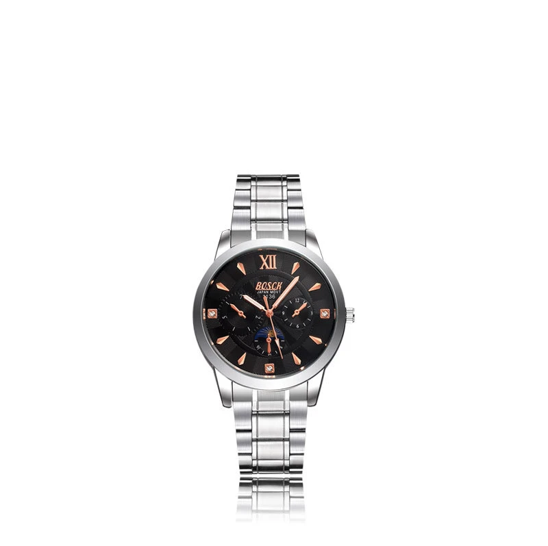 Trend men's watch waterproof fashion sports steel belt watch luminous quartz student men's watch