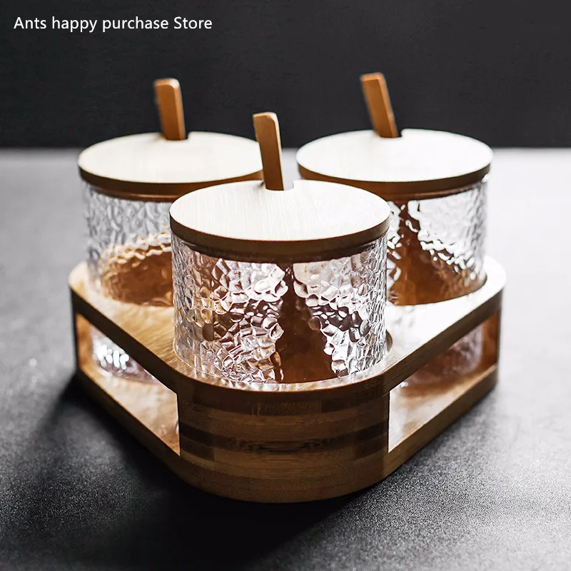3piece set of hammer-shaped glass seasoning jar Condiment box set Spice and pepper shaker Sugar salt chili pot kitchen tools
3piece set of hammer-shaped glass seasoning jar Condiment box set Spice and pepper shaker Sugar salt chili pot kitchen tools