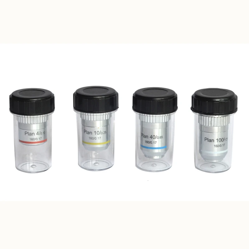 20.3 RMS Metallurgical Microscope Plan Achromatic Objective Lens 4X 10X 40X 100X
20.3 RMS Metallurgical Microscope Plan Achromatic Objective Lens 4X 10X 40X 100X