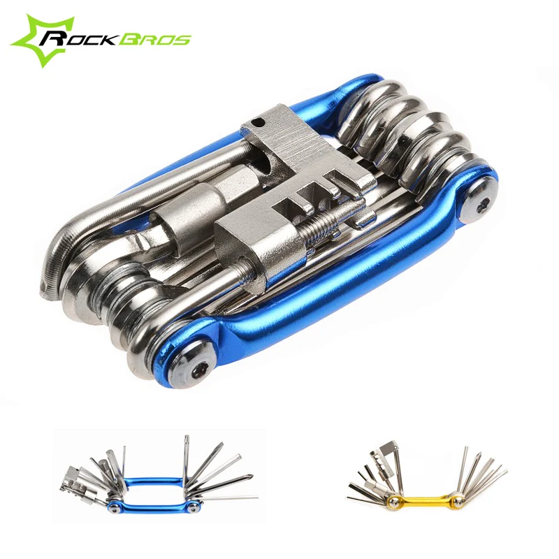 ROCKBROS Bicycle Repair Tool 11 in 1 Multifunctional Tool Aluminum Pocket Bicycle Tool Kits Hex Keys MTB Bike Tools Set Kit 50
ROCKBROS Bicycle Repair Tool 11 in 1 Multifunctional Tool Aluminum Pocket Bicycle Tool Kits Hex Keys MTB Bike Tools Set Kit 50