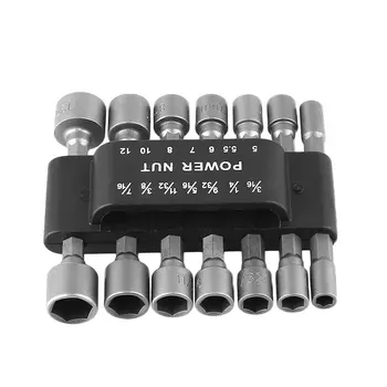 14PCS/Set Hex Socket Sleeve Nozzles Magnetic Nut Driver Set Drill Bit Adapter 1/4" Hex Shank Metric Socket Wrench Screw
14PCS/Set Hex Socket Sleeve Nozzles Magnetic Nut Driver Set Drill Bit Adapter 1/4" Hex Shank Metric Socket Wrench Screw