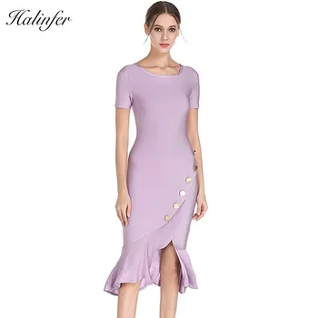 Halinfer 2018 New summer women dress sexy bodycon o neck button bandage dress elegant celebrity party lavander dresses vestidos
Halinfer 2018 New summer women dress sexy bodycon o neck button bandage dress elegant celebrity party lavander dresses vestidos