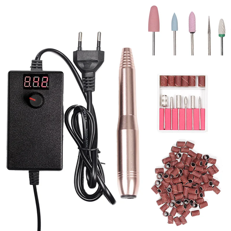30000RPM Electric Nail Drill Manicure Set Accessory Nail File Nail Pen Machine Set Kit With EU Plug Free Shipping 100-240V
30000RPM Electric Nail Drill Manicure Set Accessory Nail File Nail Pen Machine Set Kit With EU Plug Free Shipping 100-240V