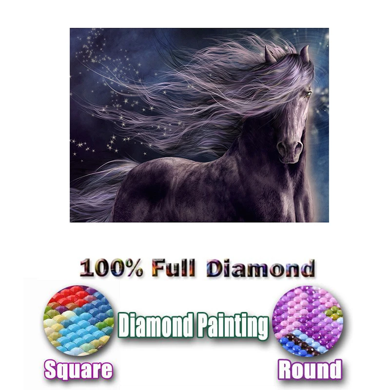 Full Square/Round Drill 5D DIY Diamond Painting "Black unicorn" 3D Embroidery Cross Stitch 5D Home Decor Art Gift
Full Square/Round Drill 5D DIY Diamond Painting "Black unicorn" 3D Embroidery Cross Stitch 5D Home Decor Art Gift