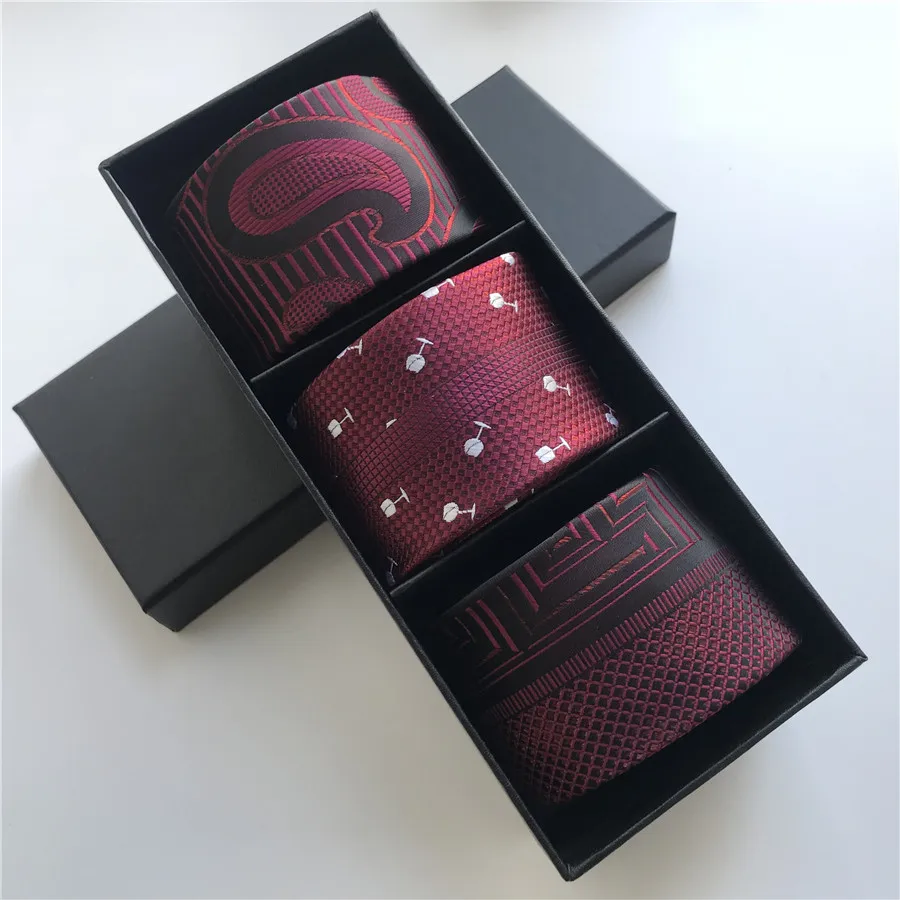 3 Pieces Men Fashion Skinny Necktie Set Burgundy Color Personality Pattern Woven Casual Ties with Beautiful Gift Box
3 Pieces Men Fashion Skinny Necktie Set Burgundy Color Personality Pattern Woven Casual Ties with Beautiful Gift Box