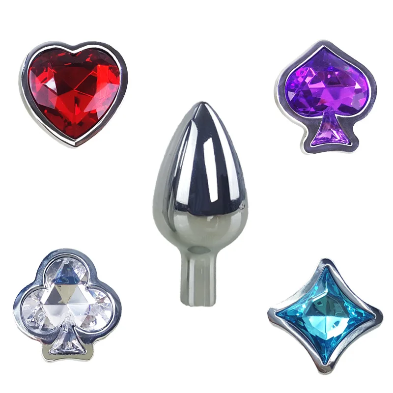 New Metal Crystal Anal Plugs For Couples Butt Plug Sets Big Anal Dildo Sex Toys For Women & Men Booty Beads Adult Sex Products