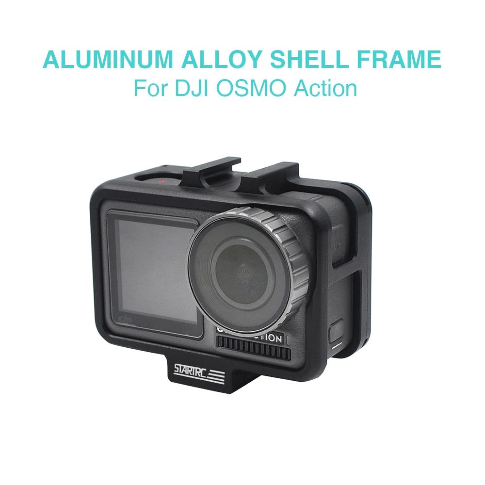 OSMO ACTION Cage Aluminum Alloy Frame with Cold Shoe Vlog Cage Protective Housing Case Standard Shell Osmo Action Accessories
OSMO ACTION Cage Aluminum Alloy Frame with Cold Shoe Vlog Cage Protective Housing Case Standard Shell Osmo Action Accessories