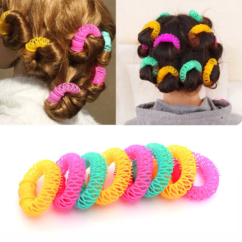8pcs Fashion Plastic Magic Curler Hair Rollers Curls Roller Donuts Curl Hair Styling Braider Tools Accessories For Woman Lady
8pcs Fashion Plastic Magic Curler Hair Rollers Curls Roller Donuts Curl Hair Styling Braider Tools Accessories For Woman Lady