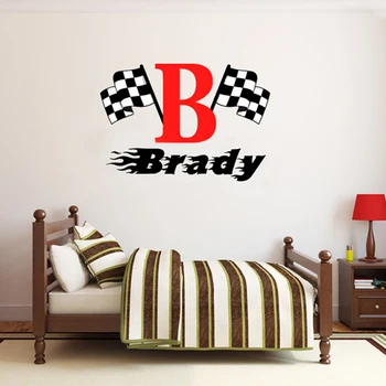 Boys Name Checkered Flag Racing Monogram Wall Decal Nursery Room Vinyl Wall Graphics Bedroom Decor Wall Stickers Free Shipping
Boys Name Checkered Flag Racing Monogram Wall Decal Nursery Room Vinyl Wall Graphics Bedroom Decor Wall Stickers Free Shipping