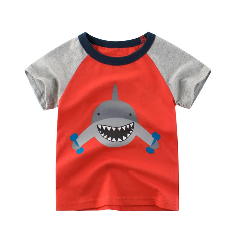 Summer Kids T Shirt Cartoon Shark Print Children Tee Shirt Boys T-Shirts Infant Clothes Baby Boy Cotton Toddler Child Tops 2-10Y
Summer Kids T Shirt Cartoon Shark Print Children Tee Shirt Boys T-Shirts Infant Clothes Baby Boy Cotton Toddler Child Tops 2-10Y
