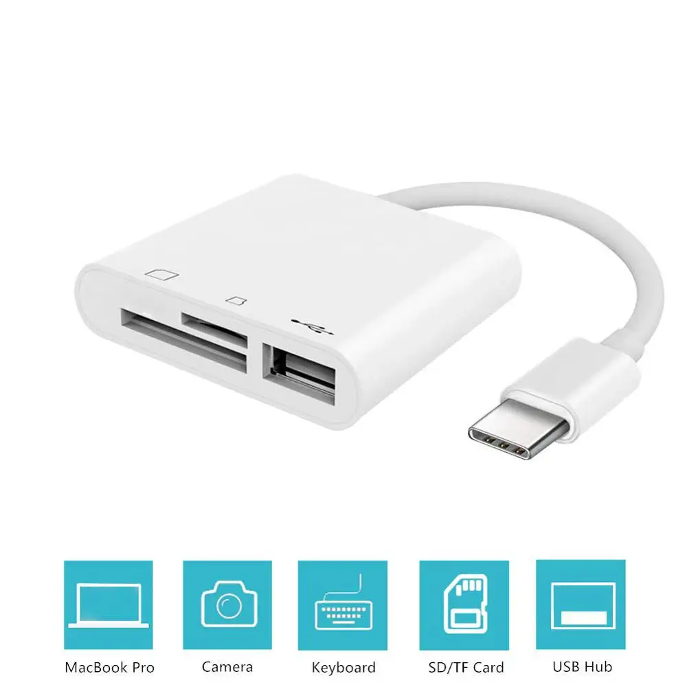 USB C to SD Card Reader 3 in 1 USB to Type-C Camera Connection Kit Adapter SD TF Card Reader for iPad Pro New for MacBook Phone
USB C to SD Card Reader 3 in 1 USB to Type-C Camera Connection Kit Adapter SD TF Card Reader for iPad Pro New for MacBook Phone