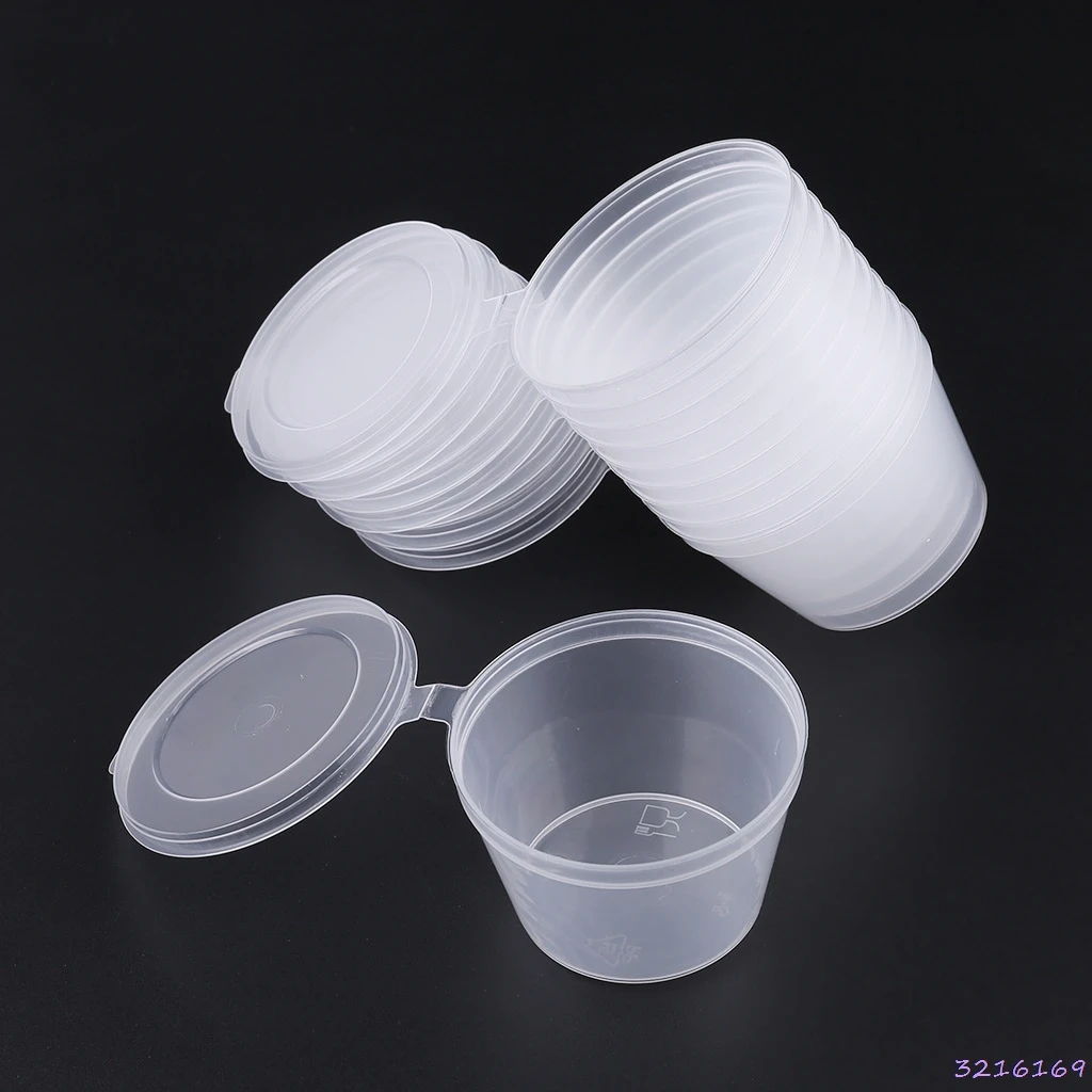 10pcs Disposable Clear Plastic Sauce Chutney Cups Slime Storage Container Box With Lids 80ml
10pcs Disposable Clear Plastic Sauce Chutney Cups Slime Storage Container Box With Lids 80ml