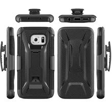 S7/S7 Edge Belt Clip Holster Back Cover Case Soft TPU+Plastic Armor Phone Cover for Samsung Galaxy S6 S6 Edge Note 5 Note 7