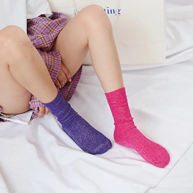 HIBISMIX Women Bling Socks Bright Sparkled Shining Socks Winter Glowed Glitter Soft Socks S0092
HIBISMIX Women Bling Socks Bright Sparkled Shining Socks Winter Glowed Glitter Soft Socks S0092