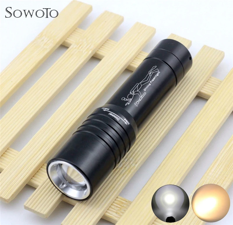 XM-L2 Tactical Flashlight Zoom Waterproof Underwater 6000Lm Powerful LED Diving Flashlight Flash Lamp Yellow/White Light Torch
XM-L2 Tactical Flashlight Zoom Waterproof Underwater 6000Lm Powerful LED Diving Flashlight Flash Lamp Yellow/White Light Torch