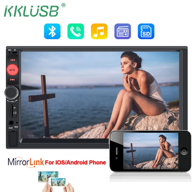 2 din Car Central Multimedia Player 7" Touch Screen Autoradio Mirror link For iphone Android MP5 Player Auto Radio Backup Camera
2 din Car Central Multimedia Player 7" Touch Screen Autoradio Mirror link For iphone Android MP5 Player Auto Radio Backup Camera