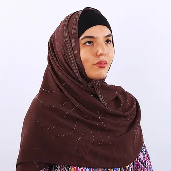14 Colors Muslim Hijab Turban Fashion Woman hijab Rhinestone Chiffon Popular Shawls Scarf Headband Thin Breathable Free Shipping
14 Colors Muslim Hijab Turban Fashion Woman hijab Rhinestone Chiffon Popular Shawls Scarf Headband Thin Breathable Free Shipping