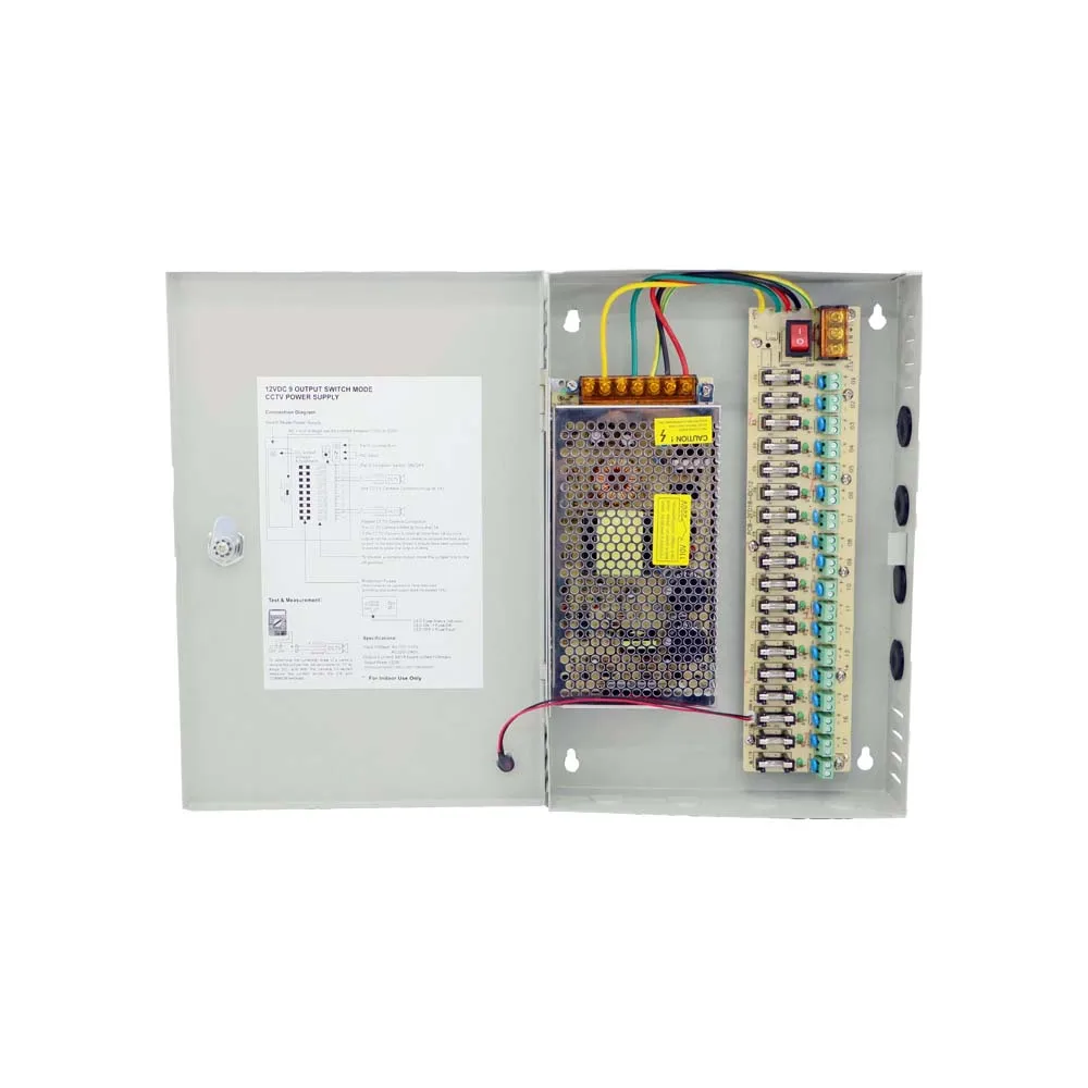 DC12V10A18CH LED CCTV switch power supply120W security/adapter power supply 110V/220V
DC12V10A18CH LED CCTV switch power supply120W security/adapter power supply 110V/220V