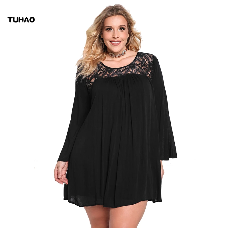 TUHAO Lace Dresses 2019 autumn Women Casual Loose Summer Dress Sexy lace long Sleeve Femininas Vestidos Plus Size Dresses BC12
TUHAO Lace Dresses 2019 autumn Women Casual Loose Summer Dress Sexy lace long Sleeve Femininas Vestidos Plus Size Dresses BC12