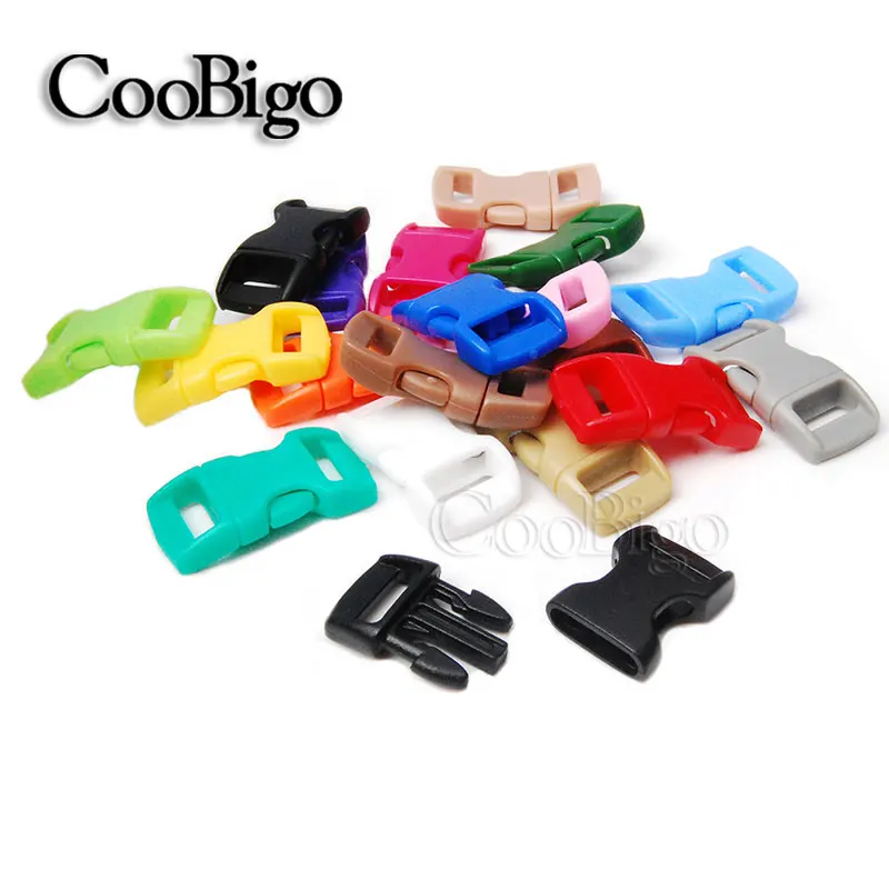 10pcs Colorful 3/8" Curved Side Release Buckle Parachute 550 Cord Paracord Bracelet Pets Collar Strap Outdoor Camping Bag Parts
10pcs Colorful 3/8" Curved Side Release Buckle Parachute 550 Cord Paracord Bracelet Pets Collar Strap Outdoor Camping Bag Parts
