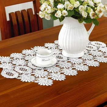 Exquisite European White Hollow Embroidered Lace Placemat Table Runner Mats Coffee Pad Desk Flag Wedding Tablecloth Decor Tassel
Exquisite European White Hollow Embroidered Lace Placemat Table Runner Mats Coffee Pad Desk Flag Wedding Tablecloth Decor Tassel