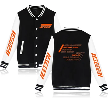 Spring Autumn Fashion ATEEZ Kpop Baseball Jacket Men Women Hoodie Sweatshirts Coat Tops Casual Sport Long Sleeve Hoodies Jackets
Spring Autumn Fashion ATEEZ Kpop Baseball Jacket Men Women Hoodie Sweatshirts Coat Tops Casual Sport Long Sleeve Hoodies Jackets