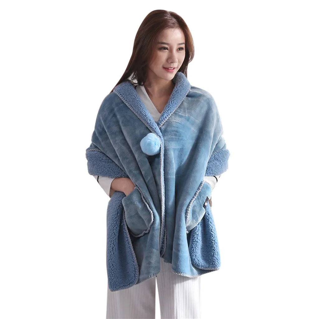 Winter Lazy Quilt with Sleeves Autumn family Blanket Cape Cloak Nap Blanket Dormitory Mantle Covered Blanket
Winter Lazy Quilt with Sleeves Autumn family Blanket Cape Cloak Nap Blanket Dormitory Mantle Covered Blanket