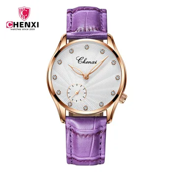 Chenx Fashion Female Watches Pink Leather Girl Wristwatches Elegant Diamond Quartz Clock Comfortable Buckle Round Case Hour 304L
Chenx Fashion Female Watches Pink Leather Girl Wristwatches Elegant Diamond Quartz Clock Comfortable Buckle Round Case Hour 304L