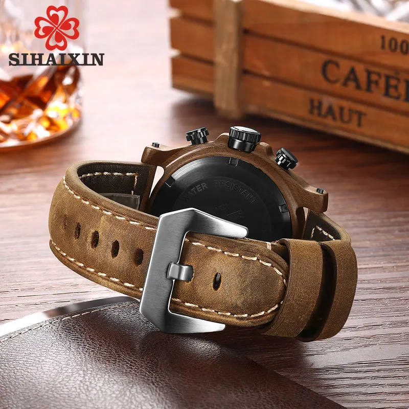 leather wood watch men (10)