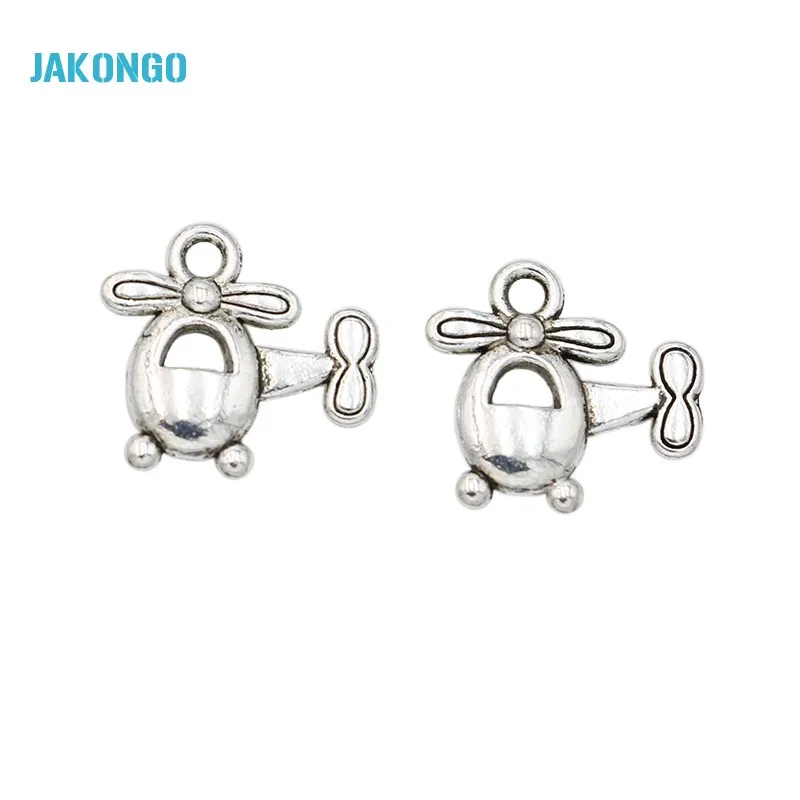 JAKONGO Vintage Tibetan Silver Alloy Plated Helicopters Charms Beads Pendants for Jewelry Making DIY Handmade 14x15mm
JAKONGO Vintage Tibetan Silver Alloy Plated Helicopters Charms Beads Pendants for Jewelry Making DIY Handmade 14x15mm