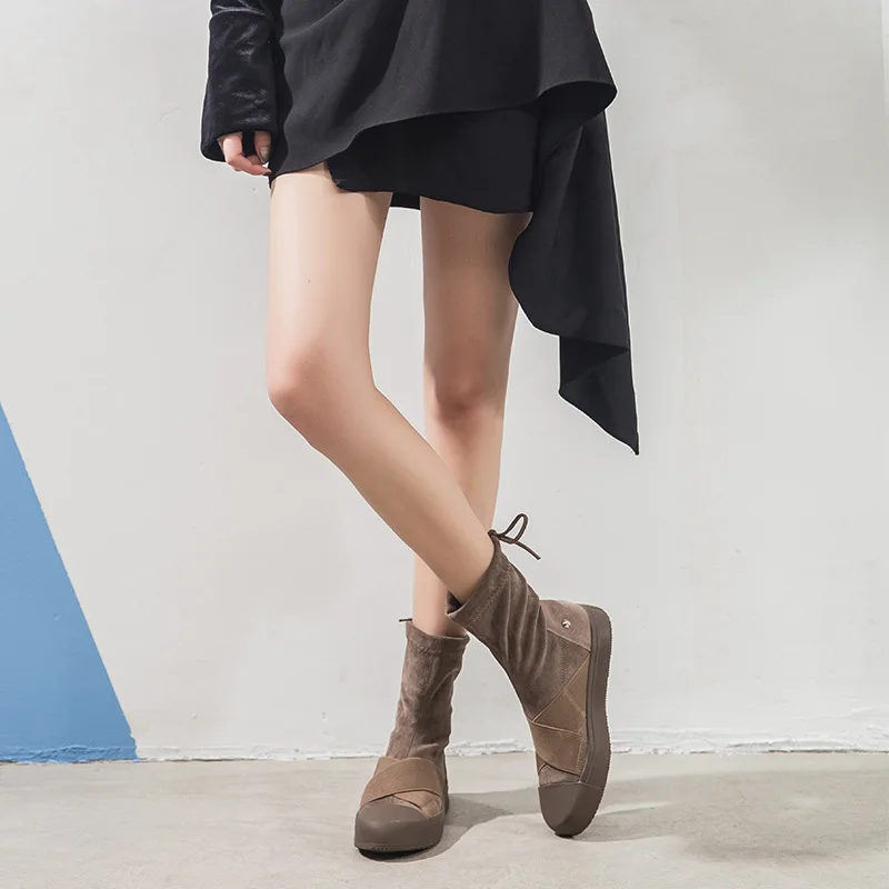 2018 winter new fashion simple solid color stretch boots women trend comfortable wild short boots casual flat Martin boots.
2018 winter new fashion simple solid color stretch boots women trend comfortable wild short boots casual flat Martin boots.