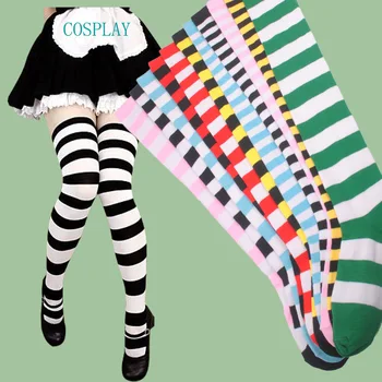New Japan Girl Striped Knee Cosplay Lolita Thigh-High Hose Stockings Socks Cotton Cosplay Cartoon Stockings
New Japan Girl Striped Knee Cosplay Lolita Thigh-High Hose Stockings Socks Cotton Cosplay Cartoon Stockings