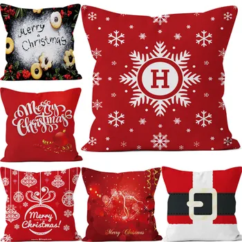 Decorative Throw Pillow Case Square Merry Christmas Happy New Year Cotton Linen Cushion Cover Decoration For Sofa Home Cojines
Decorative Throw Pillow Case Square Merry Christmas Happy New Year Cotton Linen Cushion Cover Decoration For Sofa Home Cojines