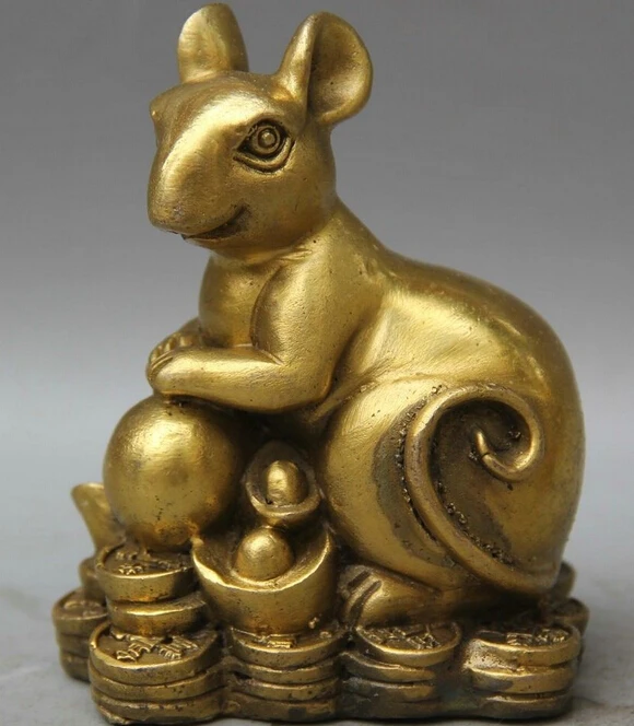 Chinese Brass Feng shui Zodiac year Rabbit yuan bao wealth bead statue sculpture
Chinese Brass Feng shui Zodiac year Rabbit yuan bao wealth bead statue sculpture