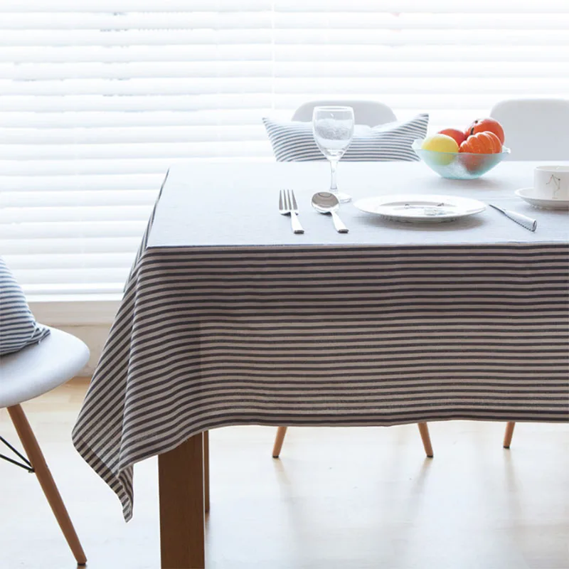 Fashion Simple Linen Tablecloth Dust Cover High Quality Modern Style Striped Tablecloth Rectangular Mantel Toalha De Mesa
Fashion Simple Linen Tablecloth Dust Cover High Quality Modern Style Striped Tablecloth Rectangular Mantel Toalha De Mesa