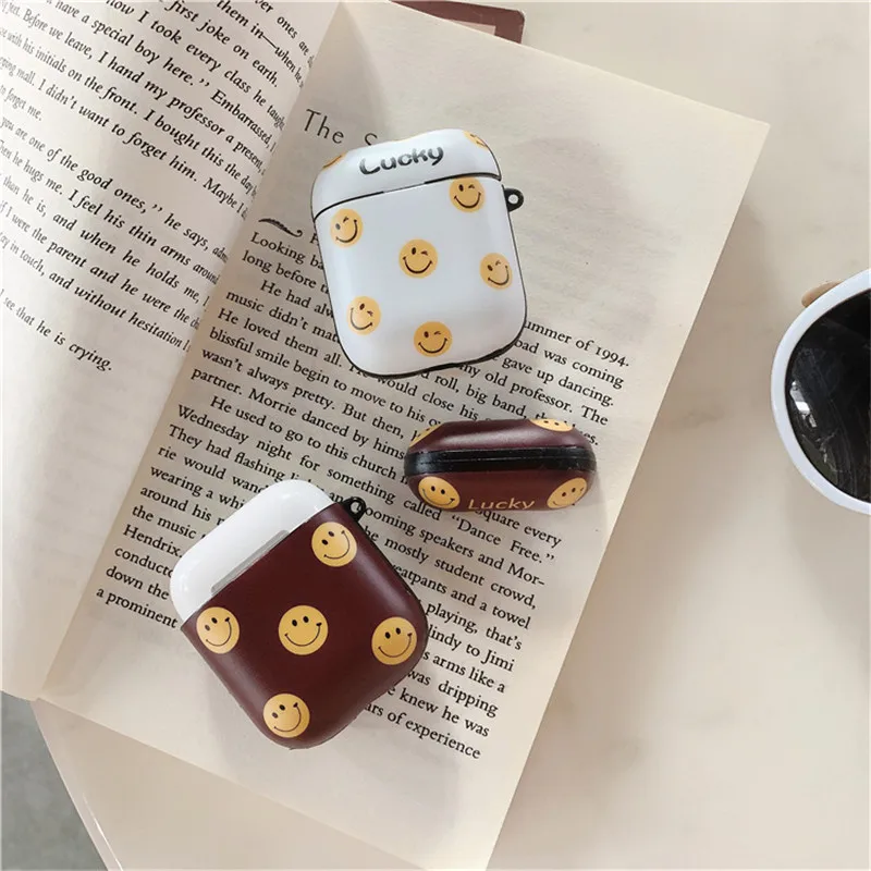 Cute Smiley Earphone Protective Cover For Apple Airpods Case Cartoon Silicone Headphone Cases Box For Air pods Accessories Funda
Cute Smiley Earphone Protective Cover For Apple Airpods Case Cartoon Silicone Headphone Cases Box For Air pods Accessories Funda