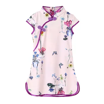Fashion Dresses Chinese Style Sweet Flower Print Cheongsam Dress Girls Kids Flowers Cheongsam Floral Party Princess Dresses F4
Fashion Dresses Chinese Style Sweet Flower Print Cheongsam Dress Girls Kids Flowers Cheongsam Floral Party Princess Dresses F4