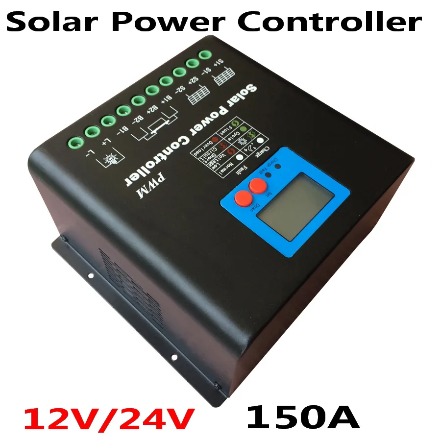 12V 24V PV Solar Panel Battery Charger Regulator 150A 180A Power System Charge Controller Use for solar stsyem | Электроника