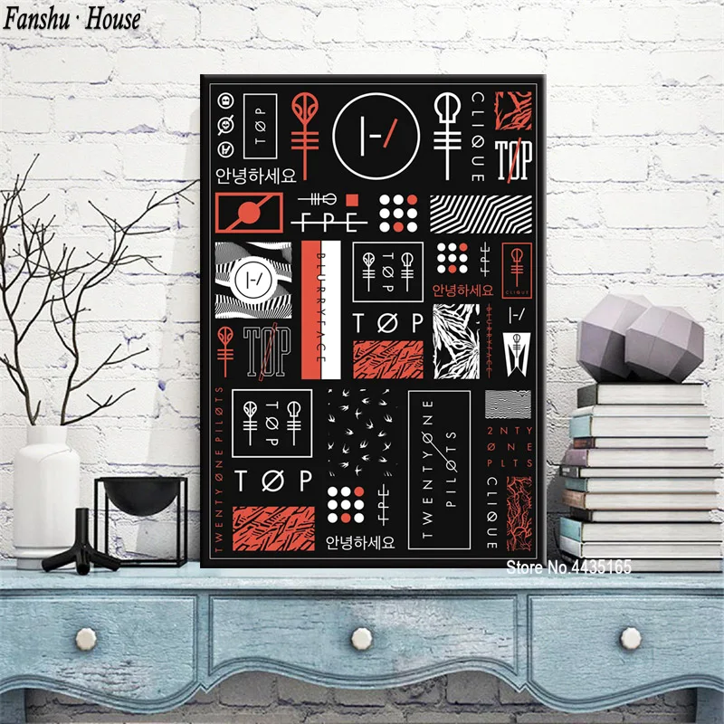 Poster Twenty One Pilots Posters and Prints Canvas Painting Wall Art Picture For Room Home Decoration
Poster Twenty One Pilots Posters and Prints Canvas Painting Wall Art Picture For Room Home Decoration