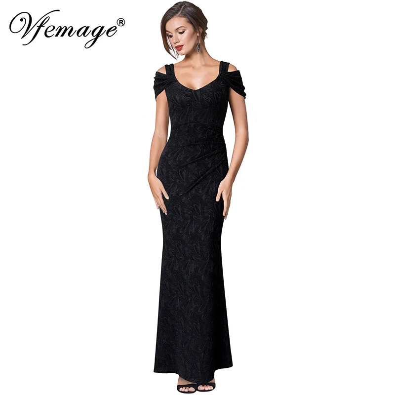 Vfemage Women V Neck Cold Shoulder Ruched Dobby Fabric Formal Evening Prom Special Occasion Bodycon Mermaid Maxi Long Dress 2361
Vfemage Women V Neck Cold Shoulder Ruched Dobby Fabric Formal Evening Prom Special Occasion Bodycon Mermaid Maxi Long Dress 2361