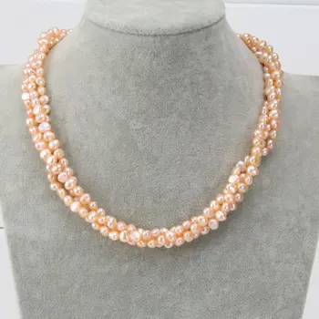 Unique Pearls jewellery Store,3rows Pink Color Freshwater Pearl Necklace Bracelet Jewelry Set
Unique Pearls jewellery Store,3rows Pink Color Freshwater Pearl Necklace Bracelet Jewelry Set