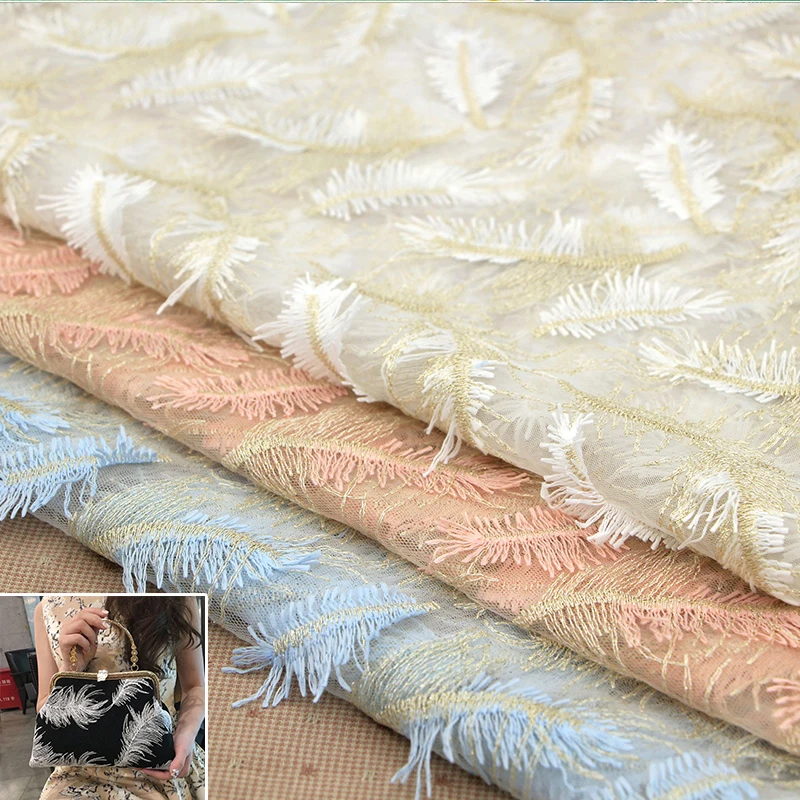 50x140cm/piece Blue Pink White 3D Feather High Quality Manual Handmade Lace Fabric Cloth For Bag Pillowcover DIY Sewing
50x140cm/piece Blue Pink White 3D Feather High Quality Manual Handmade Lace Fabric Cloth For Bag Pillowcover DIY Sewing