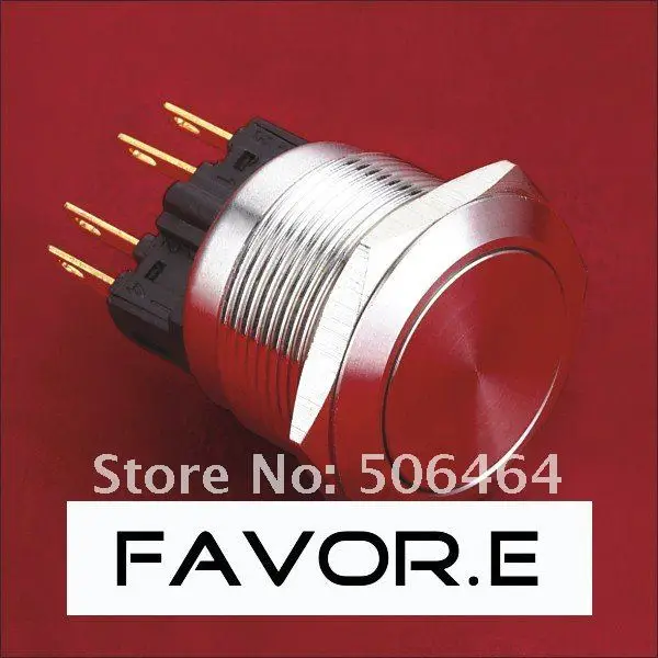 * Stainless steel 22mm IP65 5A/250VAC 1NO 1NC latching metal Push Button Switch Pin terminal
* Stainless steel 22mm IP65 5A/250VAC 1NO 1NC latching metal Push Button Switch Pin terminal