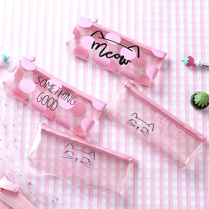 Cute Cat Pencil Cases for girls Pink Unicorn transparent pen bag School Supplies Stationery pouch Pencil Box boys gift escolar
Cute Cat Pencil Cases for girls Pink Unicorn transparent pen bag School Supplies Stationery pouch Pencil Box boys gift escolar